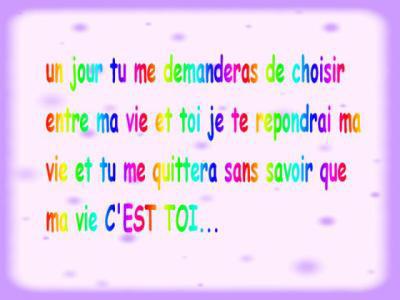 *Un jour tu me demandera*